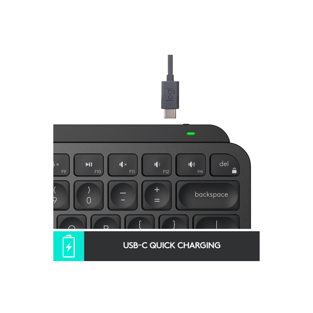 Logitech MX Keys Mini Wireless Keyboard - Black in Qatar Logitech MX Keys Mini Wireless Keyboard - Black in Qatar